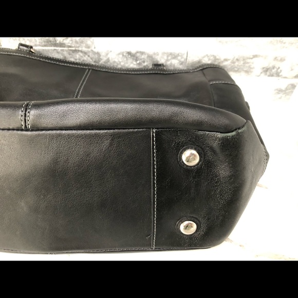 Coach Leather Pleated East West Gallery Tote Bag - Picture 3 of 7